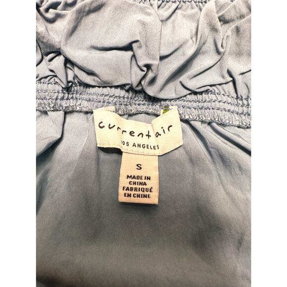 Current Air Los Angeles Midi Paperbag Dusty Blue Elastic Waistband Size Small - Picture 7 of 9